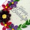 Purple Themed Birthday Quilled Greeting Card -P2 image