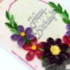Purple Themed Birthday Quilled Greeting Card -P2 image