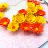 Sparkling Yellow Quilled Heart Flowers Greeting Card - HRTY1 image Sparkling Yellow Quilled Heart Flowers Greeting Card - HRTY1 image