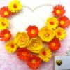 Sparkling Yellow Quilled Heart Flowers Greeting Card - HRTY1 image Sparkling Yellow Quilled Heart Flowers Greeting Card - HRTY1 image