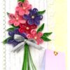 Sparkling Pink Theme Bouquet Greeting Card image