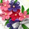 Sparkling Pink Theme Bouquet Greeting Card image