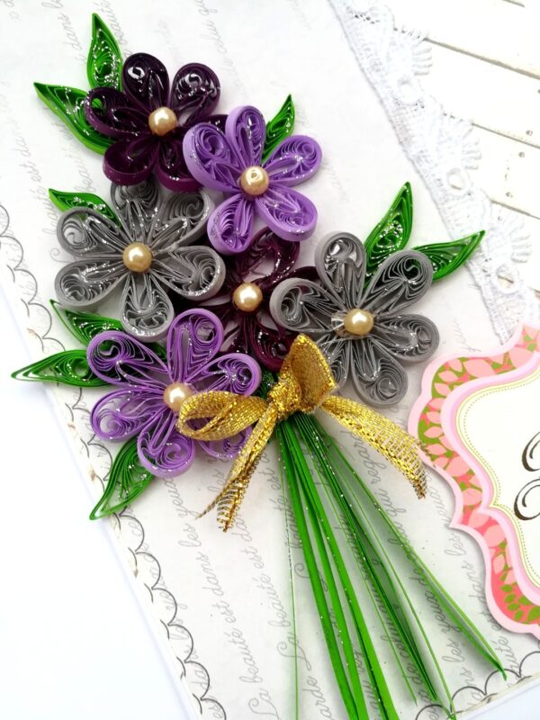 Sparkling Purple Flowers Bouquet image
