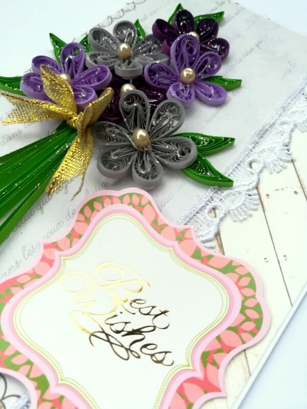 Sparkling Purple Flowers Bouquet image