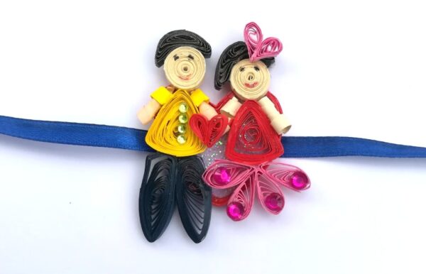 Quilled Rakhi - Design 14 image