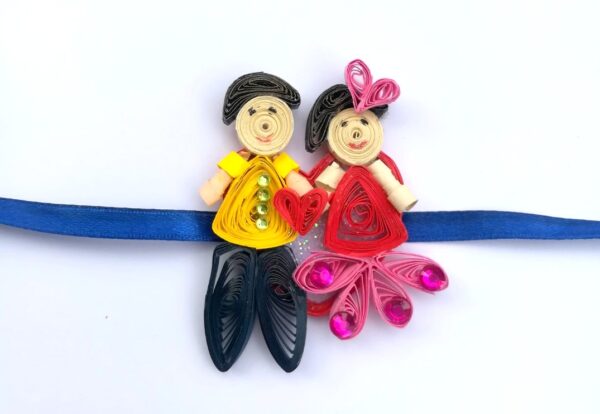 Quilled Rakhi - Design 14 image