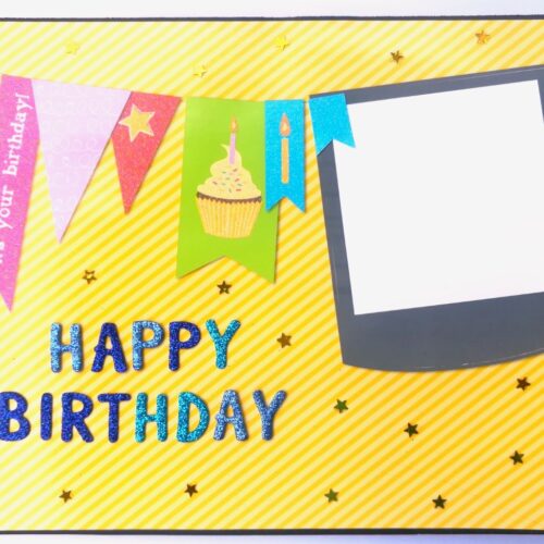 Sparkling Multicolor Birthday Mini Scrapbook Gift image