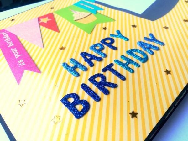 Sparkling Multicolor Birthday Mini Scrapbook Gift image