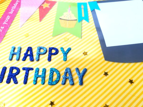 Sparkling Multicolor Birthday Mini Scrapbook Gift image