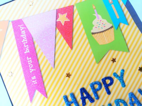 Sparkling Multicolor Birthday Mini Scrapbook Gift image