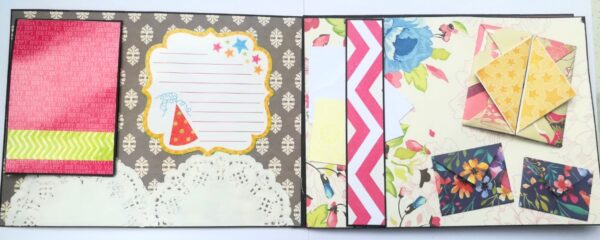 Sparkling Multicolor Birthday Mini Scrapbook Gift image
