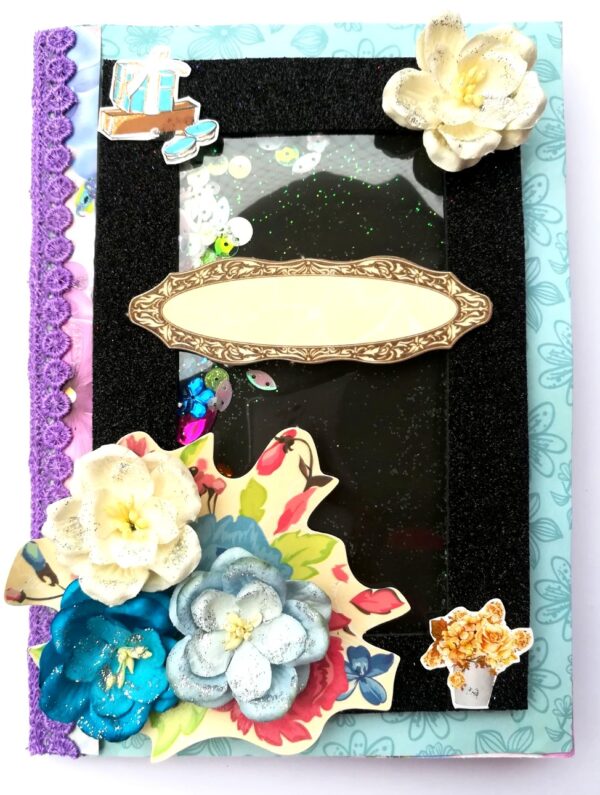 Purple Themed Shaker Mini Scrapbook Gift image