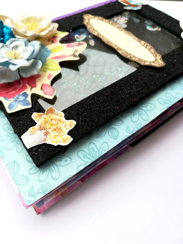 Purple Themed Shaker Mini Scrapbook Gift image