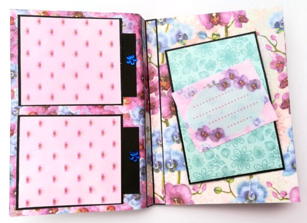 Purple Themed Shaker Mini Scrapbook Gift image
