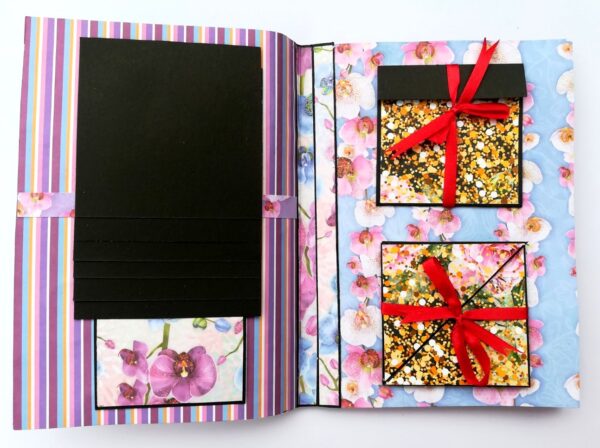 Purple Themed Shaker Mini Scrapbook Gift image
