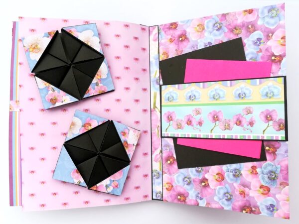 Purple Themed Shaker Mini Scrapbook Gift image