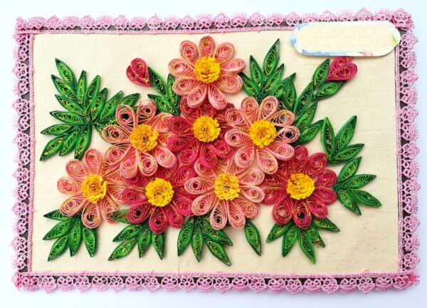 Sparkling Quilled Floral Blast Greeting Card image