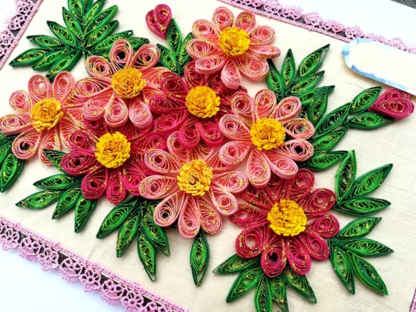 Sparkling Quilled Floral Blast Greeting Card image
