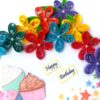 Quilled Corner Flowers Birthday Greeting card - BIR4 image Quilled Corner Flowers Birthday Greeting card - BIR4 image