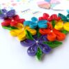 Quilled Corner Flowers Birthday Greeting card - BIR4 image Quilled Corner Flowers Birthday Greeting card - BIR4 image