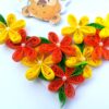 Quilled Corner Flowers Birthday Greeting card - BIR5 image