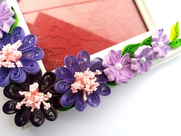 Purple Themed Quilled Photo Frame image