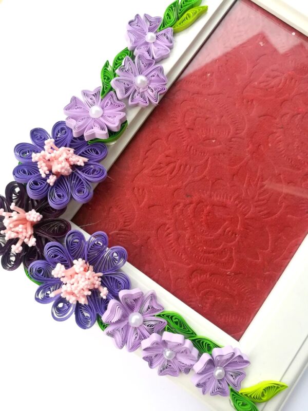 Purple Themed Quilled Photo Frame image