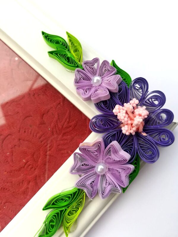 Purple Themed Quilled Photo Frame image