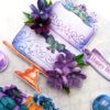 Blue & Purple Themed Sparkling Birthday Card image
