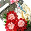 Red Themed Quilled Flowers Couple Greeting Card image