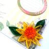 Exotic Sunshine Quilled Flowers Greeting Card image