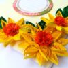 Exotic Sunshine Quilled Flowers Greeting Card image