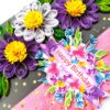 Sparkling Purple Themed Quilled Birthday Card image