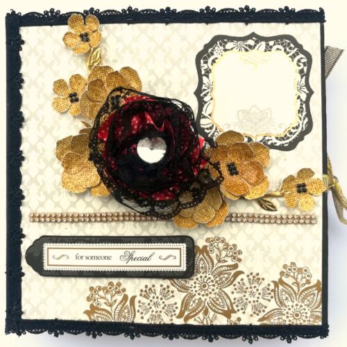 Black & Gold Themed Memories Scrapbook image
