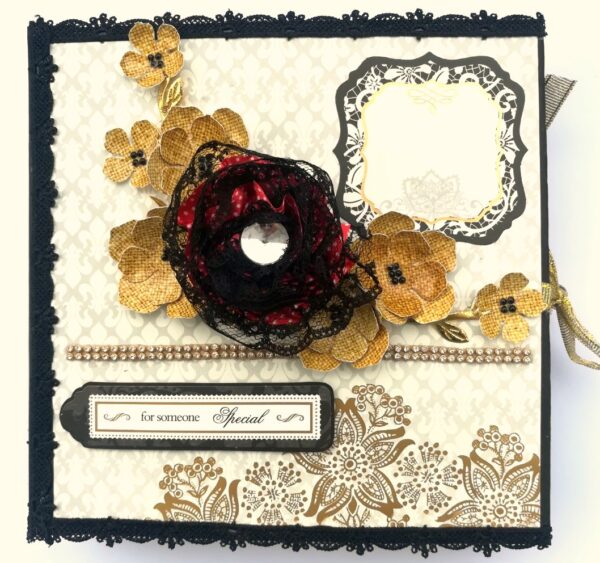 Black & Gold Themed Memories Scrapbook image