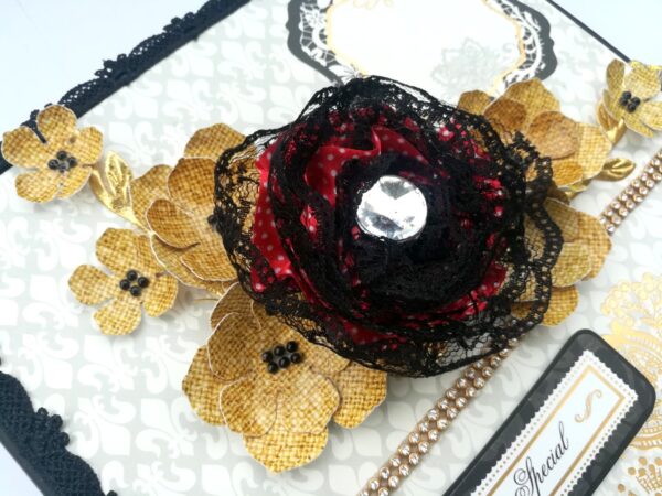 Black & Gold Themed Memories Scrapbook image