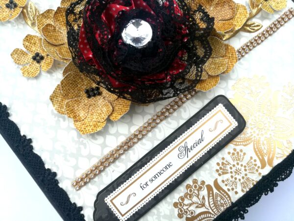 Black & Gold Themed Memories Scrapbook image