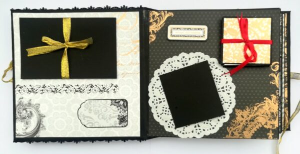 Black & Gold Themed Memories Scrapbook image