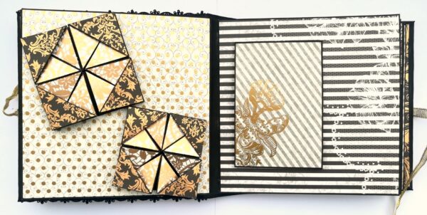 Black & Gold Themed Memories Scrapbook image