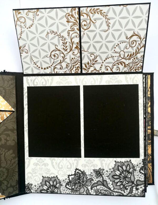 Black & Gold Themed Memories Scrapbook image