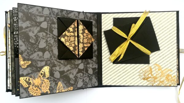 Black & Gold Themed Memories Scrapbook image