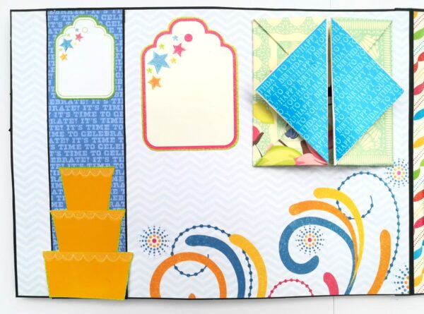 Sparkling Multicolor Birthday Mini Scrapbook Gift image