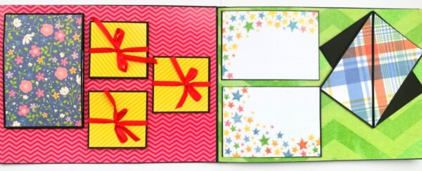 Sparkling Multicolor Birthday Mini Scrapbook Gift image