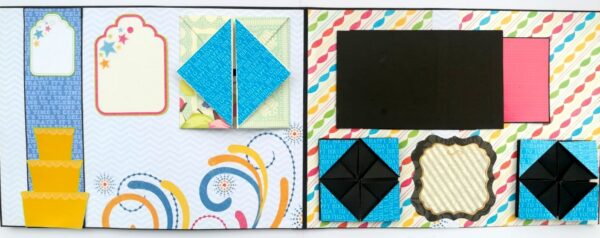 Sparkling Multicolor Birthday Mini Scrapbook Gift image