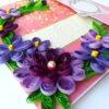Purple Themed Mini Scrapbook Greeting Card image