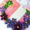 Purple Themed Mini Scrapbook Greeting Card image
