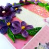 Purple Themed Mini Scrapbook Greeting Card image