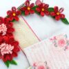 Red Quilled Mini Scrapbook Greeting Card image