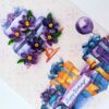 Purple Quilled Birthday Cake Greeting Card image