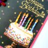 Quilled Multicolor Corner Birthday Greeting Card image